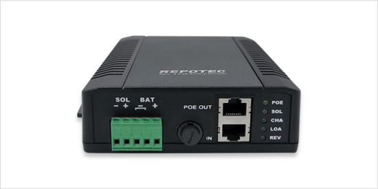 REPOTEC Solar & PoE Battery Charger