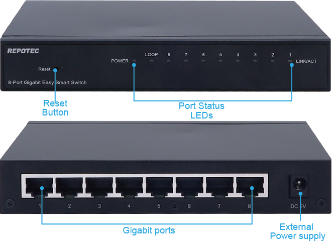 8-Port Gigabit Easy Smart Switch