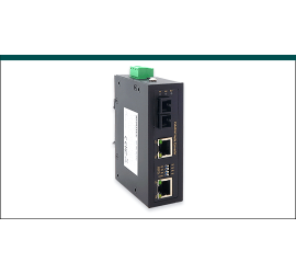 REPOTEC 2-P 10/100Base-TX PoE to 100Base-SX Industrial Media Converter | RP-IMC621SC