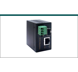 RP-IMC801AFP, 10/100/1000 Base-TX to 100/1000Base-X SFP slot Industrial Media Converter