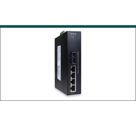 REPOTEC 4-P Fast Ethernet PoE + 1-100Base-FX Industrial Ethernet Switch | RP-IPE641SC