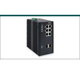 REPOTEC 6-P Gigabit + 2-SFP(100/1G) slot Industrial Managed Switch, w/ 4-P PoE+ | RP-IPG508-2F