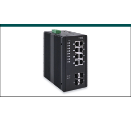 REPOTEC 8-P Gigabit + 4-SFP(100/1G) slot Industrial Managed 802.3at PoE Switch | RP-IPG512-4F