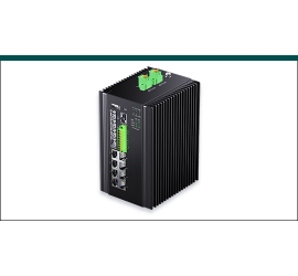 RP-IPG6308I-4F-D-12V, 8-P Gigabit PoE + 4-SFP(1G/2.5G) slot L2+ Managed Industrial PoE Switch, DI/DO/RS485, DC12-57V input