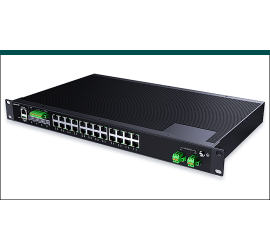 RP-IPG65240IX-4FR-D, 24*10/100/1000Base-T + 4*1G/2.5/10GGBase-X SFP+ L3 Managed Industrial Rack-mount PoE Switch, wih DI/DO/RS485