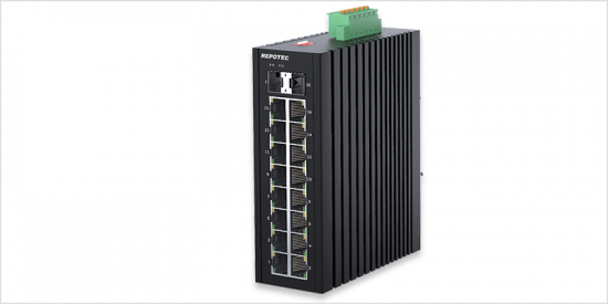 02-RP-IPG816-2F_01 RP-IPG816-2F, 16-P Gigabit PoE + 2-SFP(1G) slot Industrial PoE Switch