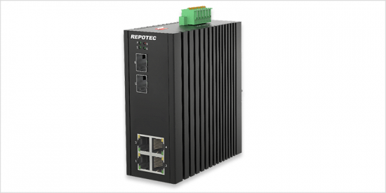 RP-IPGU604-2F, 4-P Gigabit UPoE + 2-SFP(1G) slot Industrial PoE Switch (240W)