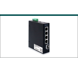 REPOTEC 5-P slim type Gigabit Industrial Switch | RP-ISG401F