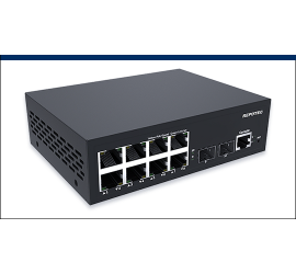 8-P Gigabit PoE + 2-1G SFP slot Ethernet Switch