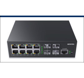 RP-PG83080I-4F-S, 8-P Gigabit + 4-SFP(1G/2.5G) slot L2+ Managed PoE Switch
