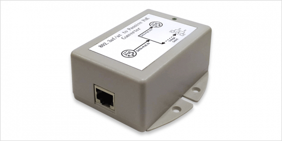 RP-PGC1224, 802.3af/at to passive PoE Converter, 12V/24V Switchable