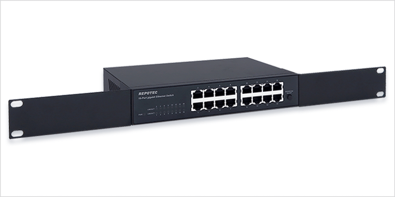 16 port Gigabit Ethernet Switch, Matte Grey