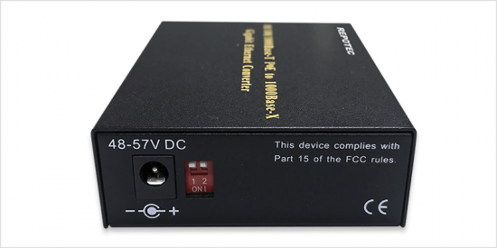 06-RP-MC311PSC_03 RP-MC311PSC	, 10/100/1000 Base-T to 100/1000Base-SX Gigabit PoE Media Converter, MM/SC-550m