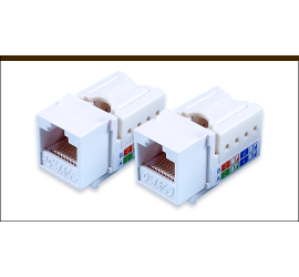 REPOTEC Unshielded Keystone Jack, IDC type, T568B wired | RP-K8C50E