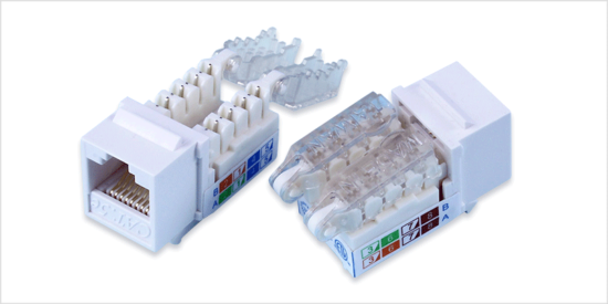Unshielded Keystone Jack, Tooless type, T568B wired | RP-K8C51E